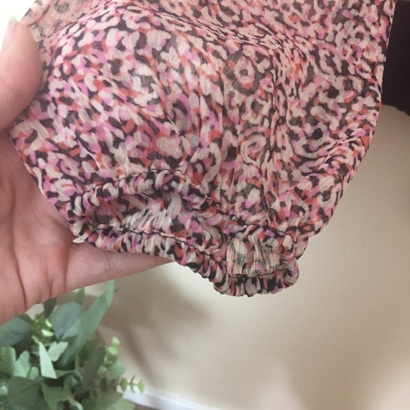 [Bar III] Pink Animal Print Long Sleeve Bodysuit - Picture 4 of 11